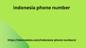 indonesia phone number