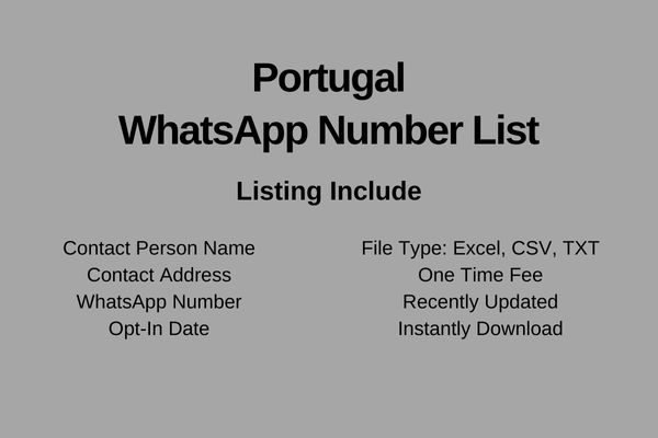 Portugal whatsapp number list